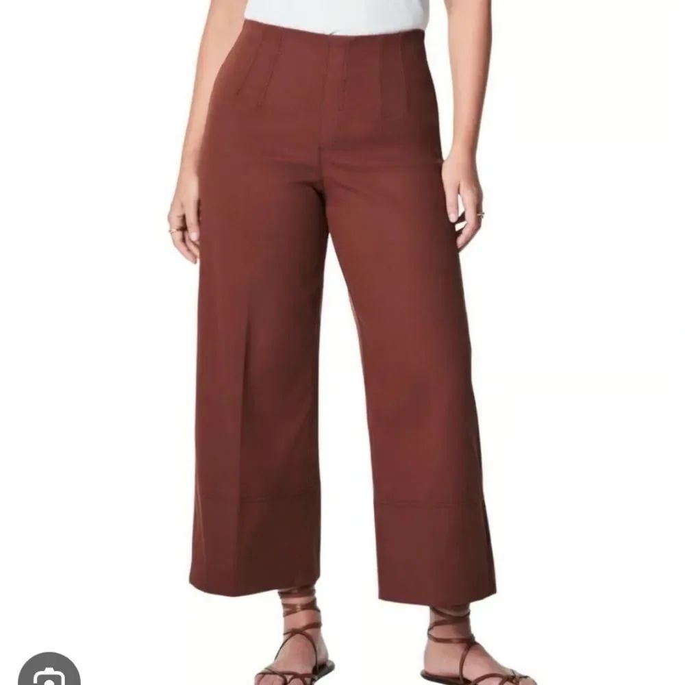 Spanx’s Stretch Twill Cropped Wide Leg Pant 1X